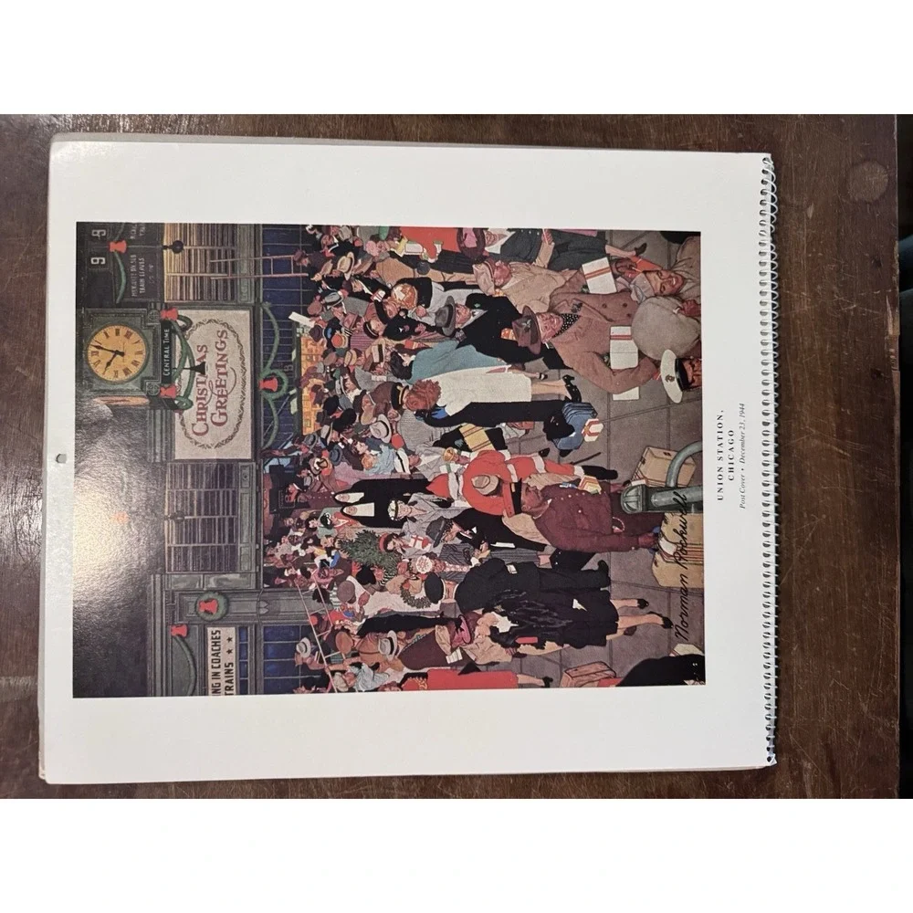 1982 Norman Rockwell Calendar Unused No Writing Collectible Artistic Vintage Art